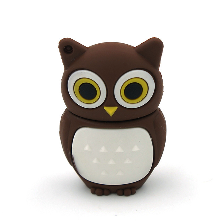 manufacture OWL cartoon pvc usb, Cheap customized soft PVC pen drive, cheapest customize pvc usb flash drive