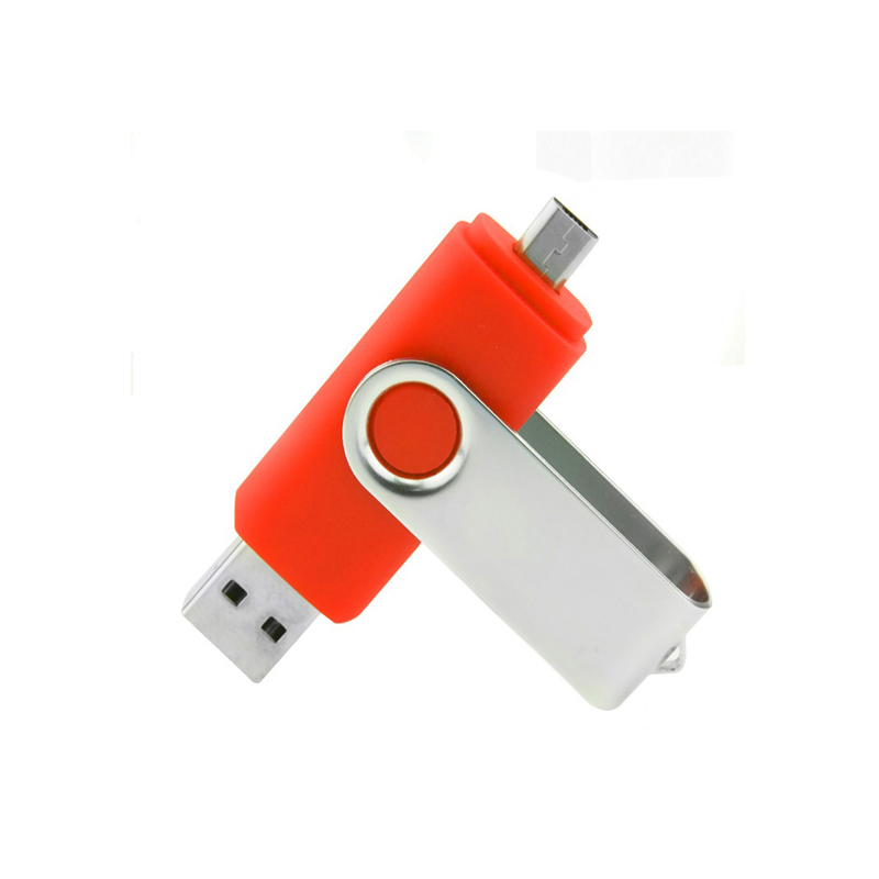 Swivel Logo Print Otg Flash Drive Cle Usb 16GB Usb Stick 4Gb For Mobile Phone usb flash drive android