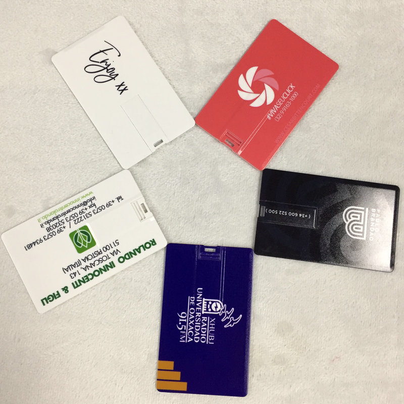 Bulk Cheap Plastic Card USB Flash Drive 2.0 1GB 2GB 4GB Business Card 8GB 16GB 32GB Pen Drive USB Memory Stick with Free Print