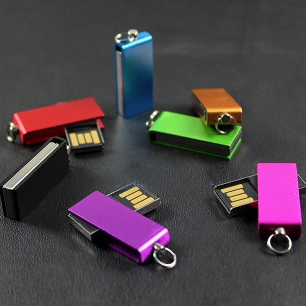 Hot Mini Swivel Metal USB 2.0 4GB-32GB flash drive memory stick genuine pendrive