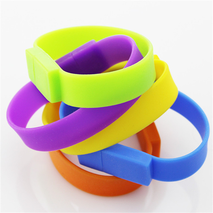 Promotional Custom Usb Bracelet Wristband Usb Flash with Logo