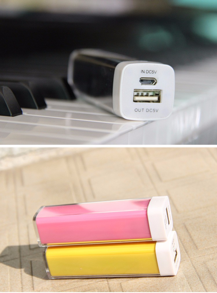 18650 high quality fashion power bank custom rechargable lipstick power bank battery charger
