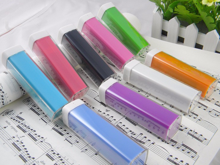 18650 high quality fashion power bank custom rechargable lipstick power bank battery charger